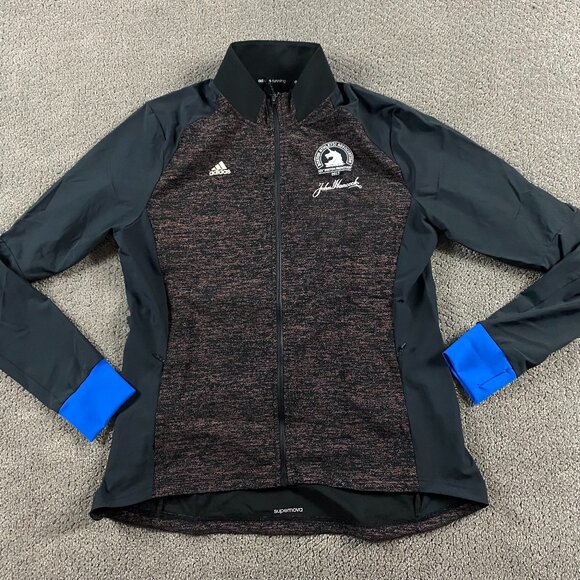 Adidas Supernova 2017 Boston Marathon Running Warm Up Jacket Women's Large - Picture 1 of 13